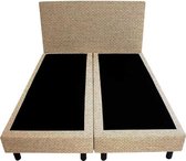 Bedworld Boxspring 120x210 - Tweedlook - Beige (M05)