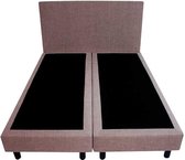 Bedworld Boxspring 140x220 - Linnenlook - Lila (S11)