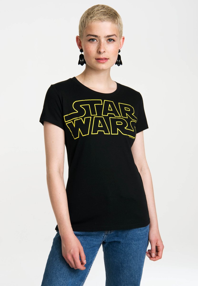Star Wars logo shirt dames - Large