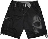 Spiral Korte broek -M- SHADOW SKULL (GREY) Zwart
