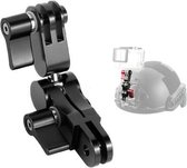 Aluminiumlegering 360 graden roterende montageadapter Verstelbare armconnector voor GoPro HERO9 Black / HERO8 Black /7 /6 /5 /5 Session /4 Session /4 /3+ /3 /2 /1, DJI Osmo Action, Xiaoyi en 