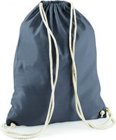 Westford Mill Cotton Gymsac WM110 - Graphite Grey - 37 x 46 cm