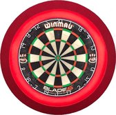 Dartbord met Verlichting Voordeelpakket (Rood) + Blade 5 + Lena DeLuxe