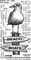 Counting Seagulls Unmounted Rubber Stamps (CI-576)