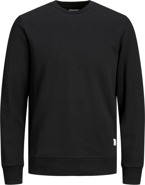 JACK & JONES sweatshirt katoen - O-hals - zwart - Maat: XXL