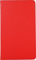 Case2go - Tablet hoes geschikt voor Samsung Galaxy Tab A7 Lite - Draaibare Book Case Cover + Screenprotector - 8.7 inch - Rood