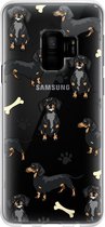 Samsung Galaxy S9 Telefoonhoesje - Transparant Siliconenhoesje - Flexibel - Met Dierenprint - Hondjes