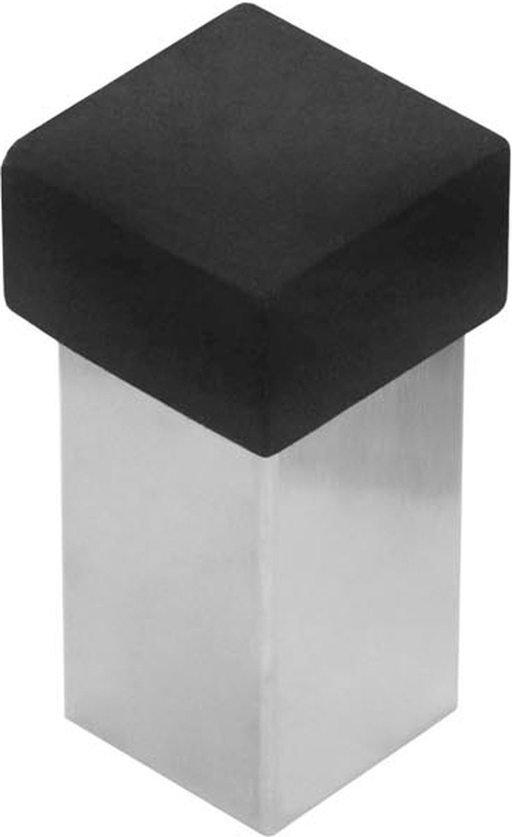 Intersteel Deurstop vierkant universeel rvs geborsteld