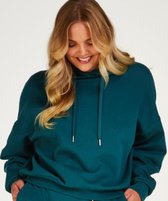 Hunkemöller Dames Nachtmode Lange mouwen Hoodie  - Blauw - maat XS
