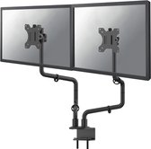 Bol.com Neomounts by Newstar Ergonomische Dubbele Monitor Arm - t/m 30 - Kantelbaar / Draaibaar / Zwenkbaar – Zwart aanbieding