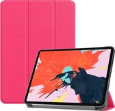 Apple iPad Pro 12.9 (2018) Hoes - Mobigear - Tri-Fold Serie - Kunstlederen Bookcase - Magenta - Hoes Geschikt Voor Apple iPad Pro 12.9 (2018)