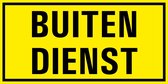 Buiten dienst sticker 100 x 50 mm