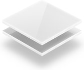 Polycarbonaat plaat 3 mm dik - 140 x 100 cm - Opaalwit