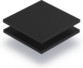 Geschuimd PVC plaat 5 mm dik - 180 x 100 cm - Zwart
