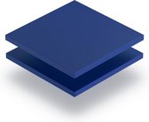 Geschuimd PVC plaat 3 mm dik - 80 x 80 cm - Blauw