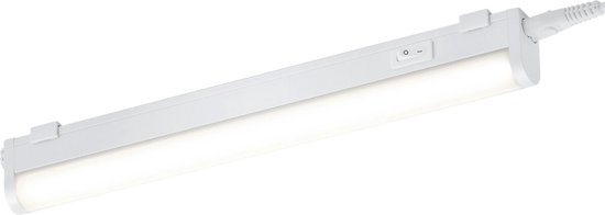LED Keukenkast Verlichting - Torna Noram - 4W - Warm Wit 3000K - Rechthoek - Mat Wit - Kunststof