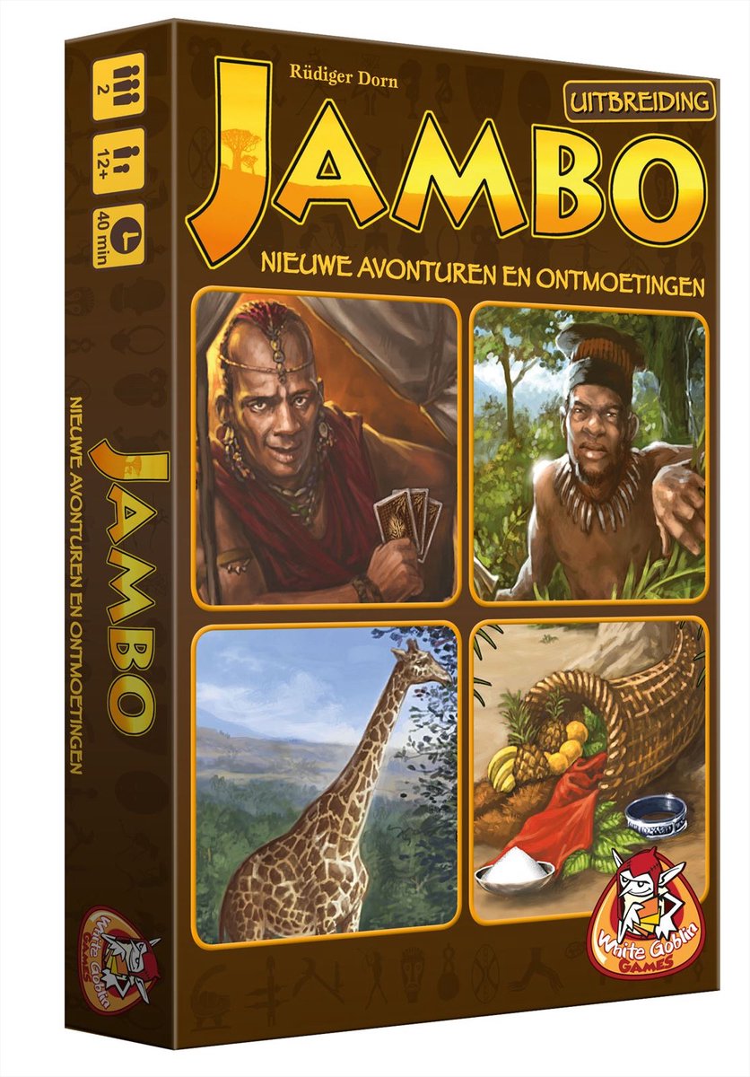 White Goblin Games - Jambo Uitbreiding - Nieuwe Avonturen en Ontmoetingen