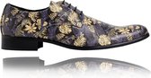 Goldence - Maat 47 - Lureaux - Kleurrijke Schoenen Voor Heren - Veterschoenen Met Print