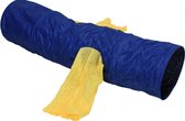 kattentunnel 30 x 115 cm polyester blauw/geel