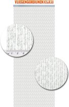 Rideau anti-mouches expert Milano - Rideau anti-mouches - 100x240 cm - Transparent avec fil blanc