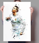 Voetbal Wereldster Print Poster Wall Art Kunst Canvas Printing Op Papier Living Decoratie Multi-color 15X20cm