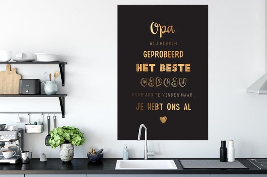 Affiche Vaderdag - Proverbes - Le plus beau cadeau - Citations - Papy - 80x120 cm