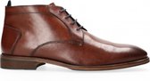 Van Dalen  - Geklede Veterboot Leer - Cognac - 40