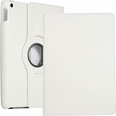 Case2go - Tablet hoes geschikt voor iPad 10.2 Inch 2021 / 2020 / 2019 - Draaibare Book Case Cover - Wit