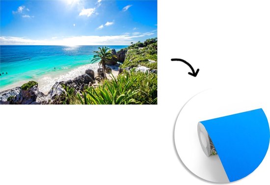 Behang - Fotobehang Strand - Natuur - Wolken - Breedte 600 cm x hoogte 400 cm