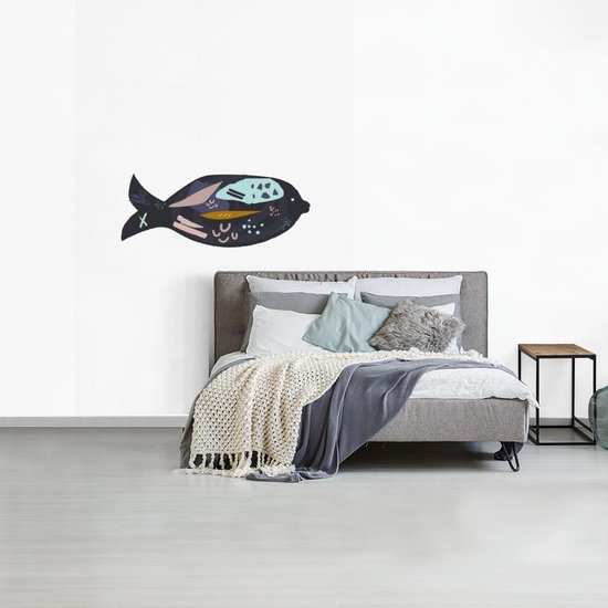 Papier peint - Papiers Papier peint photo Poissons - Pastel - Zwart - Largeur 170 cm x Hauteur 260 cm
