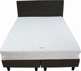 Bedworld Boxspring 160x220 - Medium - Velours - Zwart (ML95)