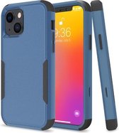 Commuter schokbestendig TPU + pc-beschermhoes voor iPhone 13 mini (koningsblauw + zwart)