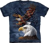 T-shirt Eagle Flag Collage 3XL