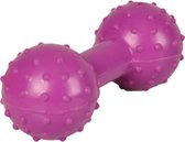 Flamingo Rubber Dumbbell With Bell 12Cm - Paars