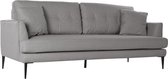 Sofa DKD Home Decor Grijs Polyester Metaal Modern (198 x 84 x 85 cm)