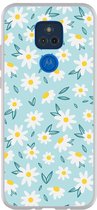 Smartphonebooster Telefoonhoesje - Back Cover - Geschikt Voor Motorola Moto G Play 2021 - Blue En Blue