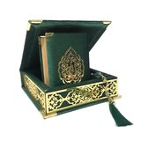 Luxe box met plex, Koran en tasbih Klein Groen