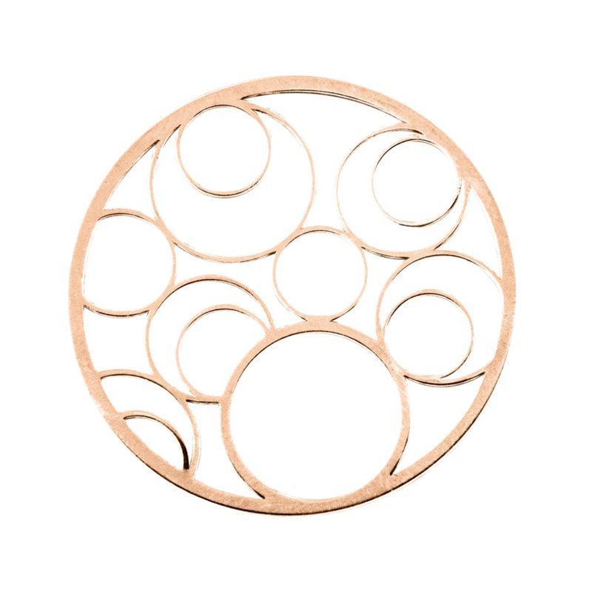 Roségoudkleurige Cover Munt met Open Cirkels van MY iMenso