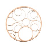 Roségoudkleurige Cover Munt met Open Cirkels van MY iMenso