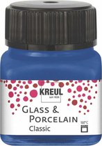 Glasverf - Porseleinverf - Kobaltblauw - Classic - Glazuur look - Kreul - 20 ml