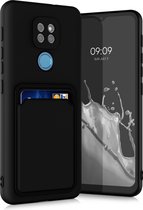 kwmobile hoesje voor Motorola Moto G9 Play (2020) - Telefoonhoesje met pasjeshouder - Smartphone hoesje in zwart
