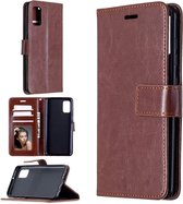 Portemonnee Book Case Hoesje Geschikt voor: Samsung Galaxy A51 / A51 5G bruin