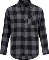 Life-Line Harry Heren Longsleeve Shirt  in grijs check - XXL