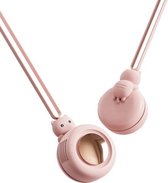 MF021 Sweet Cat Leafless draagbare hangende nekventilator (roze)