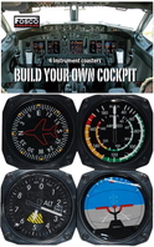 Set Cockpit onderzetters 4 stuks