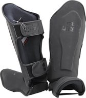 Protège-Tibias Tapout En Cuir Synthétique - Paire Avec Rembourrage Anatomique - MMA Combat