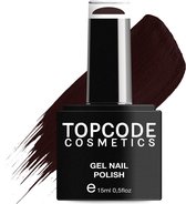 Gellak van TOPCODE Cosmetics - Rustic Brown - TCKE24 - 15 ml - Gel nagellak