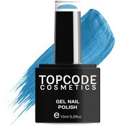 Blauwe Gellak van TOPCODE Cosmetics - Sky Blue - TCKE14 - 15 ml - Gel nagellak Nagellak Blauw Gellak blauw gellac
