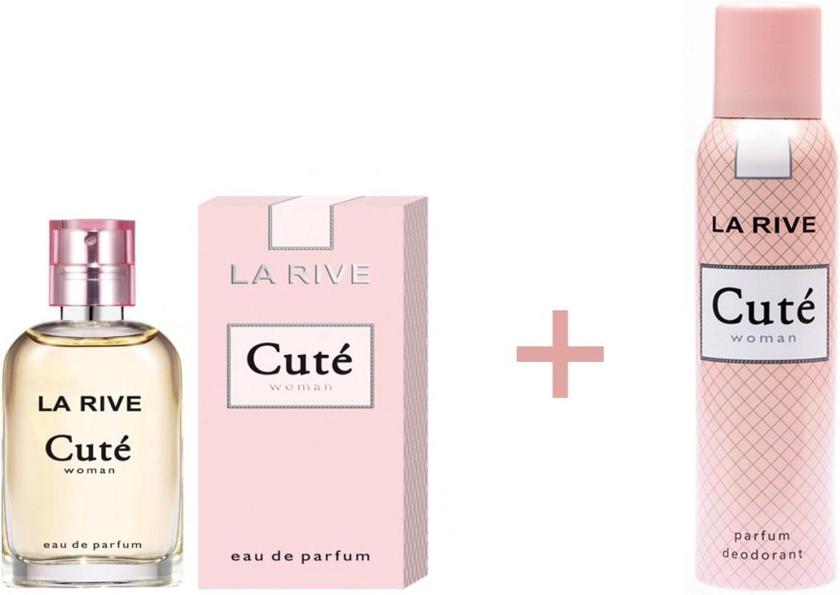 La Rive Set Cuté geschenkset - 100ml eau de parfum + 150ml deodorant ...