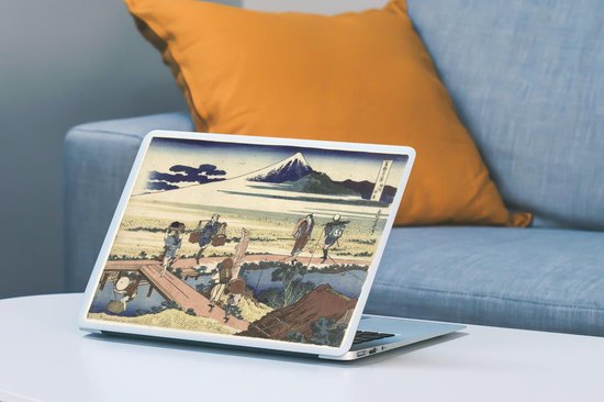 Autocollant pour ordinateur portable - 12,3 pouces - Nakahara dans la province de Sagami - Peinture de Katsushika Hokusai - 30 x 22 cm - Autocollants pour ordinateur portable - Skin pour ordinateur portable - Housse